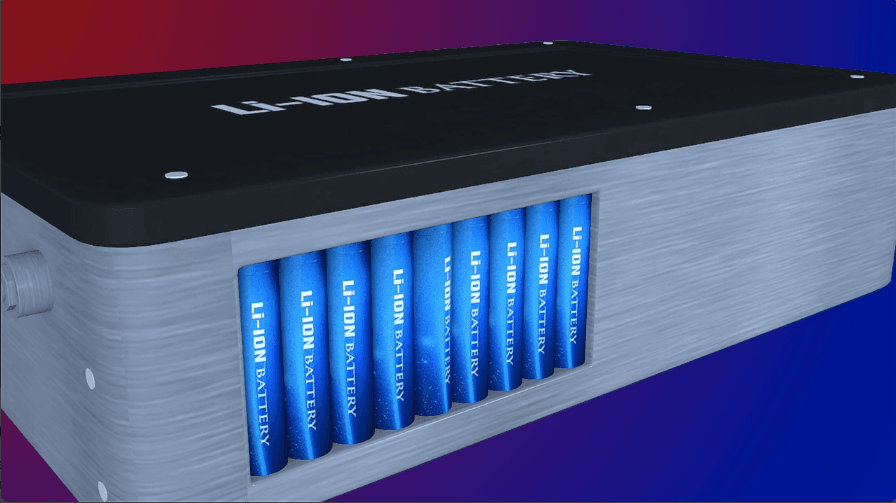 Batterij animatie voorbeeld